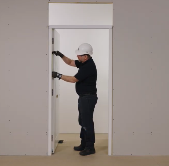  Flat Entrance Internal Doorset with a Top Light